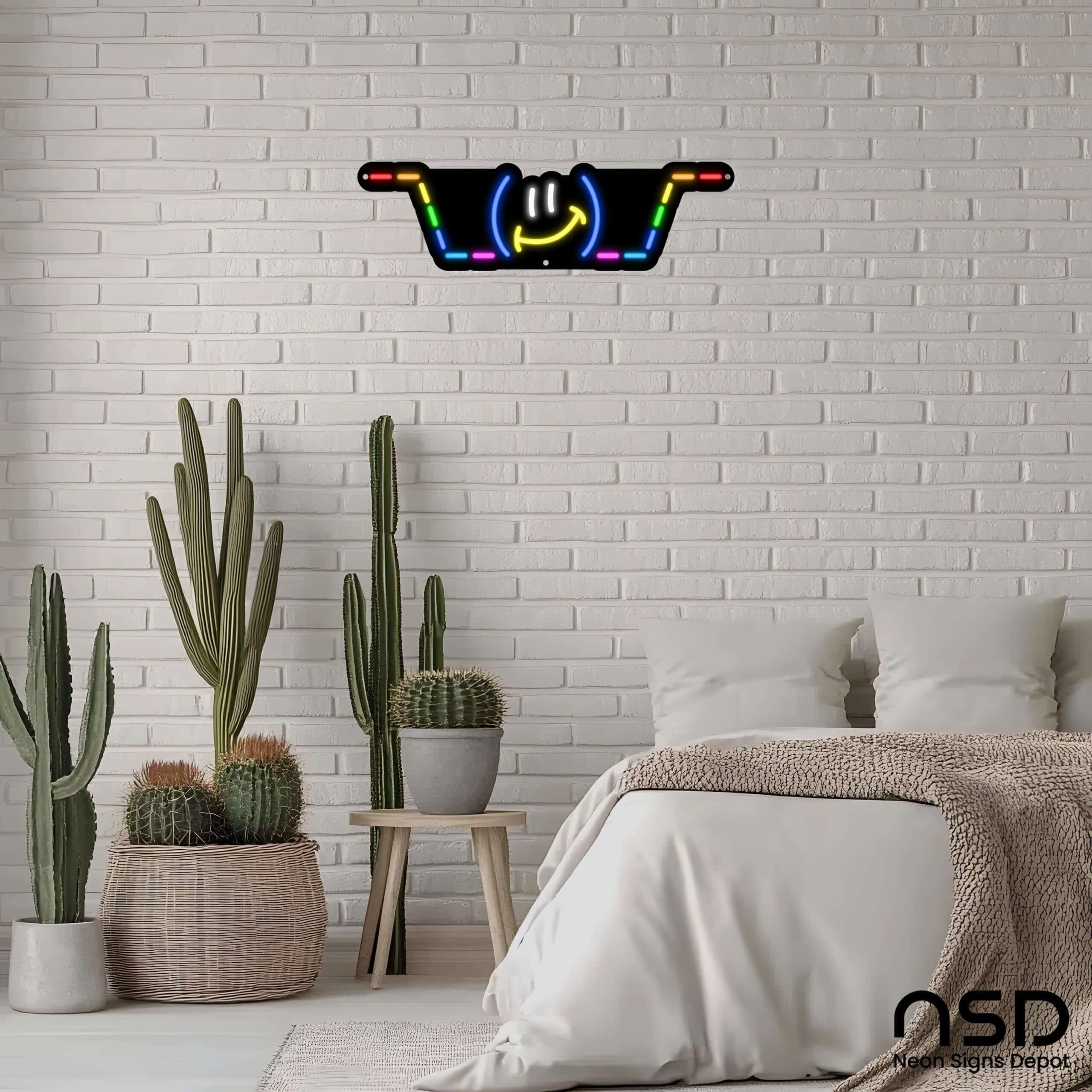 Smiley Neon Sign – LED Wall Light